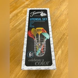 SOLD NIB Fiesta 6-Piece Utensil & Caddy Set